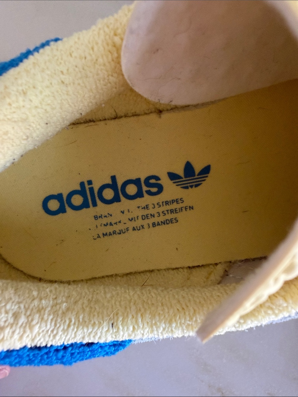 adidas Gazelle Bold Platform Almost Blue and Yellow - Picture 7 of 9